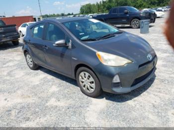  Salvage Toyota Prius c
