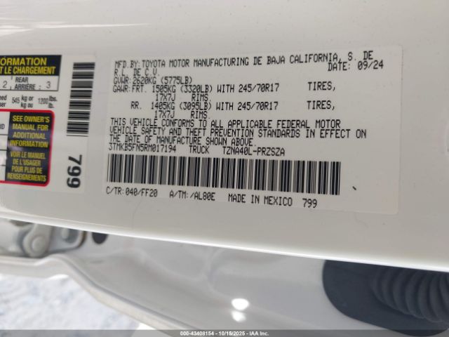 Toyota Tacoma Sr5 2wd Image 15