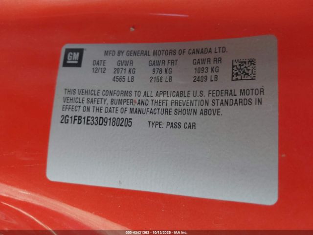 Chevrolet Camaro 1lt Image 9