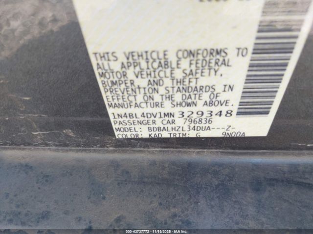 Nissan Altima Sv Fwd Image 14