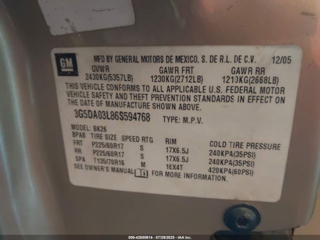 Buick Rendezvous Cx Image 3