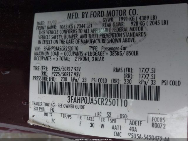 Ford Fusion Sel Image 16