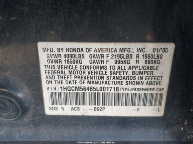 Honda Accord 2.4 Lx Image 6